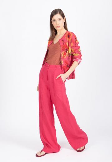 Жаккардовая вязаная кофта