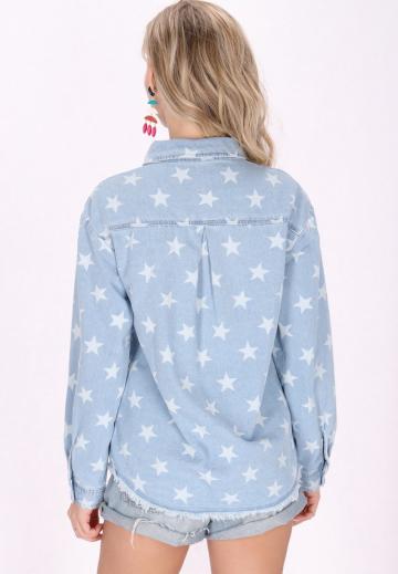 Джинсовая блузка