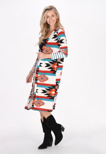 Жаккардовая вязаная кофта