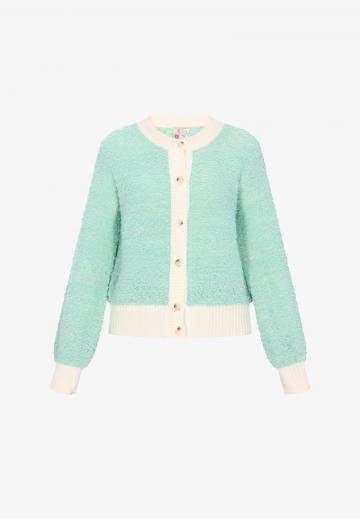 Жаккардовая вязаная кофта