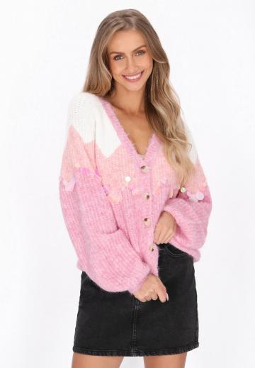 Жаккардовая вязаная кофта