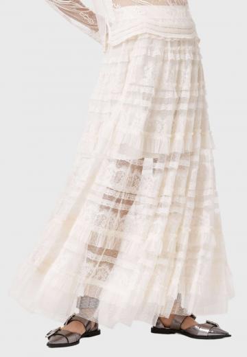 Юбка с воланами