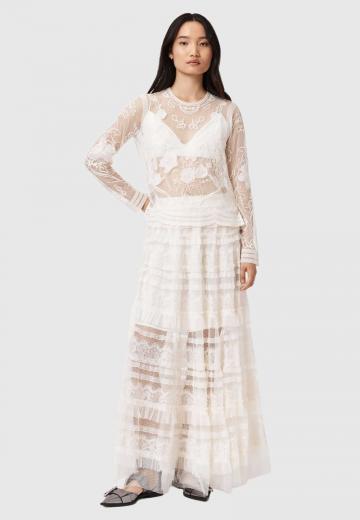 Юбка с воланами