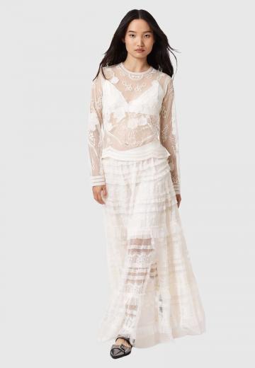 Юбка с воланами