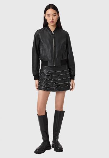 Кожаная юбка