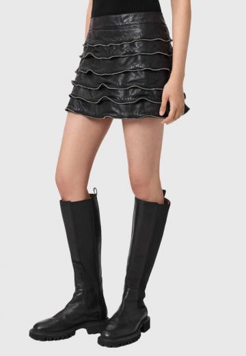 Кожаная юбка