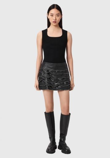 Кожаная юбка