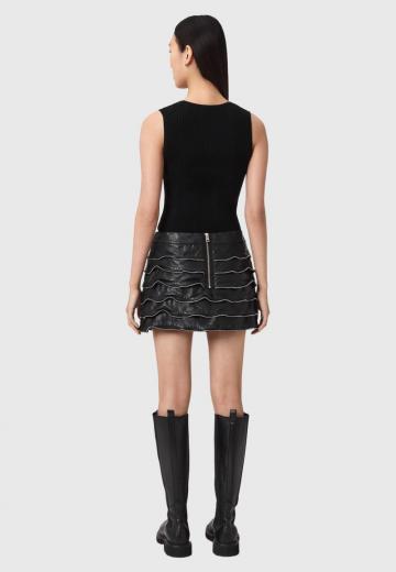 Кожаная юбка
