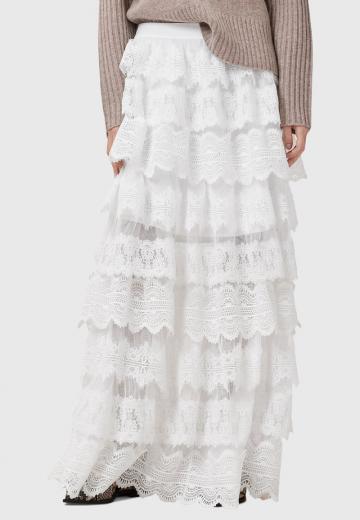 Юбка с воланами