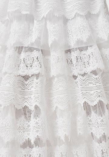 Юбка с воланами