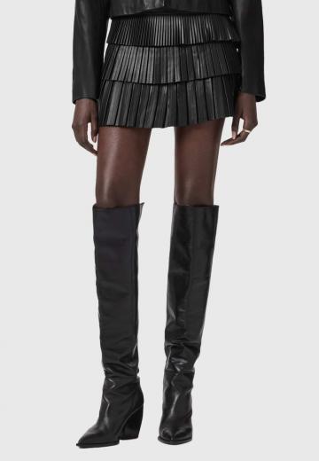 Кожаная юбка