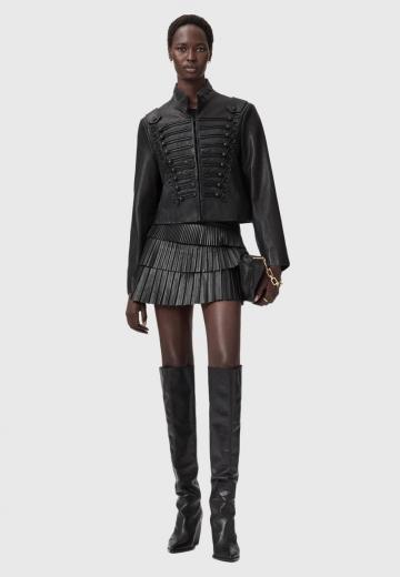 Кожаная юбка