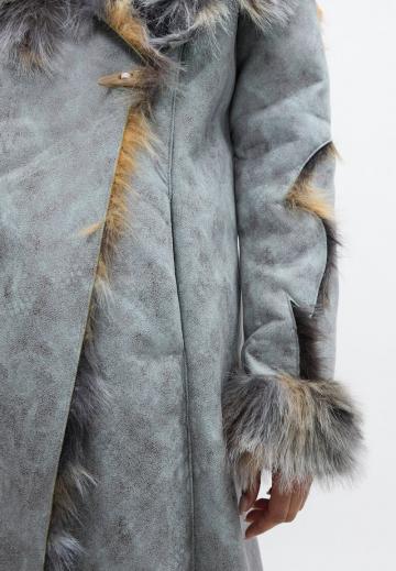 Пальто из искусственной кожи