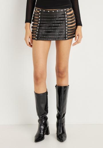 Кожаная юбка