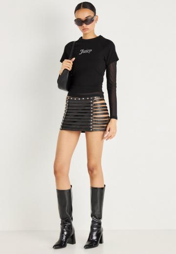 Кожаная юбка