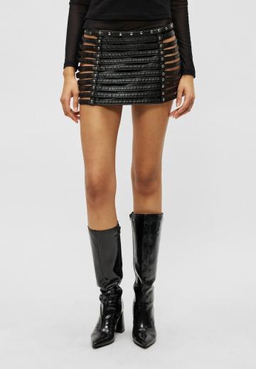 Кожаная юбка