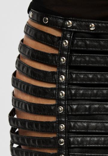 Кожаная юбка