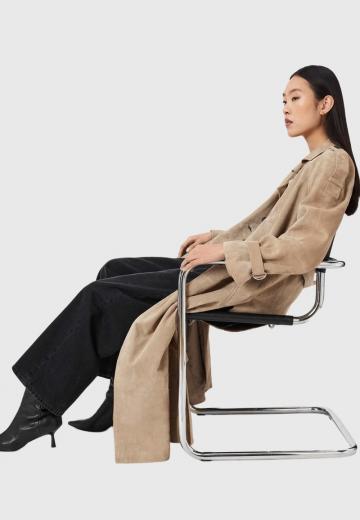 Кожаное пальто