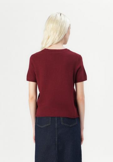 Пуловер с коротким рукавом