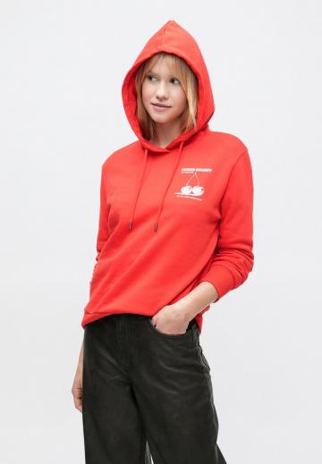 Пуловер с капюшоном