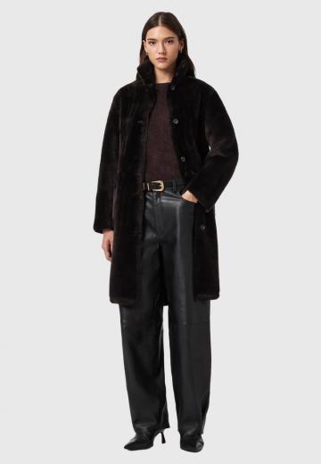 Кожаное пальто
