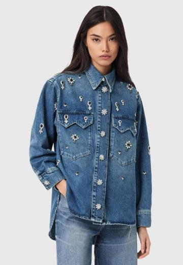 Джинсовая блузка