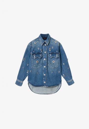 Джинсовая блузка