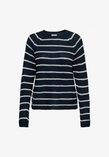 Пуловер в полоску