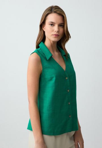 Блузка без рукавов