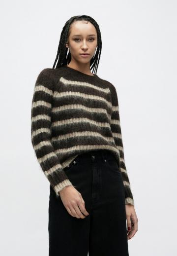 Пуловер в полоску