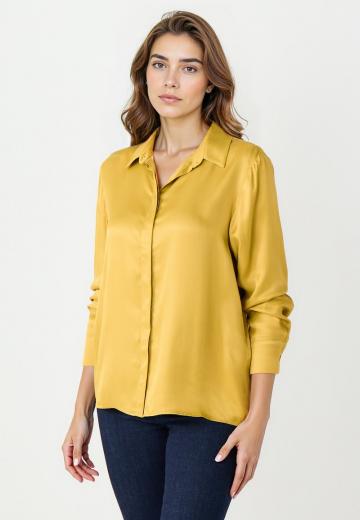 Атласная блузка