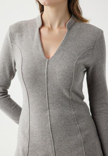 Вязаное платье