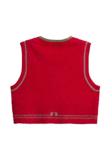 Пуловер без рукавов