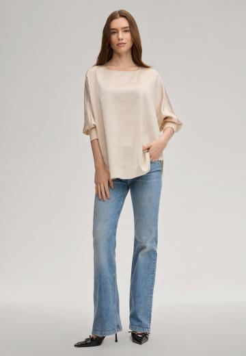 Атласная блузка