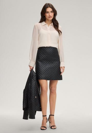 Кожаная юбка