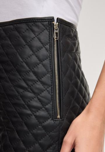 Кожаная юбка