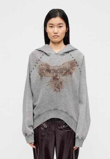 Пуловер с капюшоном