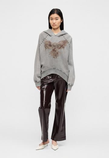 Пуловер с капюшоном