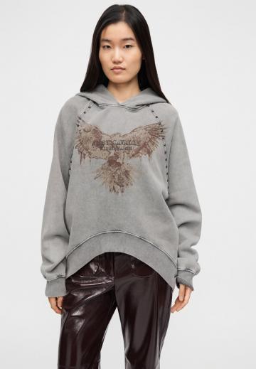 Пуловер с капюшоном