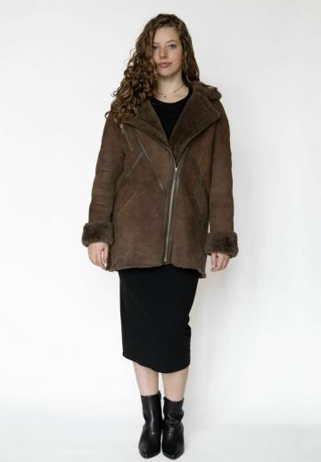 Кожаное пальто