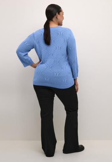 Пуловер с рукавом три четверти