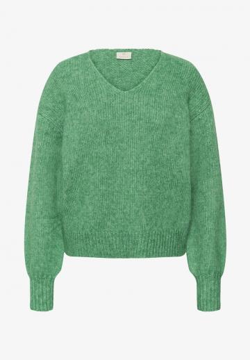 Пуловер с вырезом V