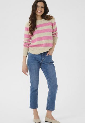 Пуловер в полоску