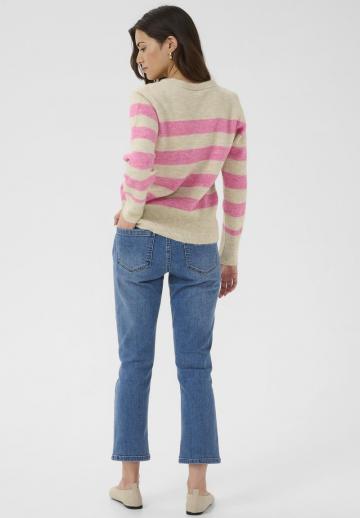 Пуловер в полоску