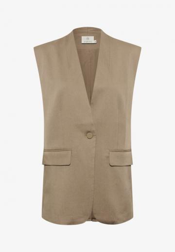 Длинный жилет