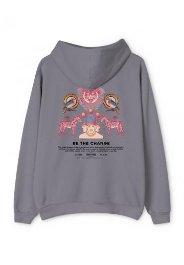 Пуловер с капюшоном