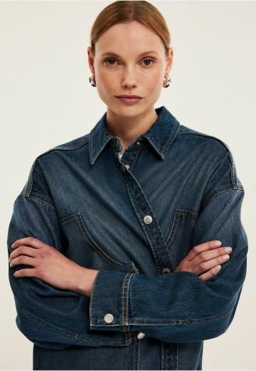 Джинсовая блузка