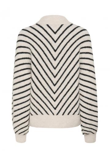 Пуловер в полоску