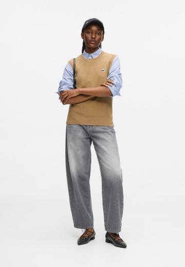 Пуловер без рукавов