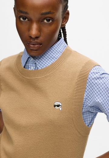 Пуловер без рукавов